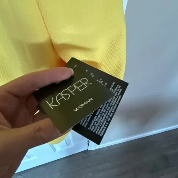 Kasper night yellow jacket blazer size 18W work attire work outfit NWT